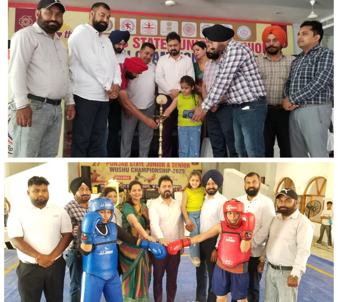 Wushu players from 19 districts participated in the 27th State Level Junior, Senior (Boys and Girls) Wushu Championship - Rajiv Walia